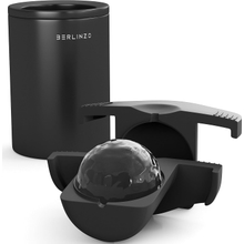 Berlinzo Premium Clear Ice Ball Maker - Large 2.4-Inch Crystal Clear Ice Balls for Whiskey, Cocktails, and Bourbon - Easy-to-Remove Ice Sphere Mold - Ice Storage Bag Not Included