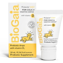 BioGaia Baby Probiotic Drops - Colic &amp; Gas Relief  Vitamin D, 50-Day Supply, Safe for Newborns, Reduces Crying, Fussing, Colic, Gas, Spit-ups &amp; Constipation, No allergens, dairy or soy