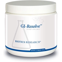 Biotics Research GI Resolve Optimal Gastrointestinal Support, Great-Tasting Powder, Free of Added Flavors, Colors, Gums or Common allergens. Gut Lining Support and Healing, LGlutamine 6.7oz