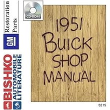 bishko automotive literature 1951 Buick Roadmaster Special Super Shop Service Repair Manual CD Engine