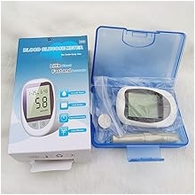 Blood Glucose Monitor Kit, High Accuracy Blood Sugar Test Kit with 50 Glucometer Strips, 50 Lancets, 1 Lancing Devices Diabetes Testing Kit, No Coding Required, Travel Size 1 Unit+50pcs Strips