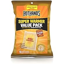 Body &amp; Hand Super Warmers - Long Lasting Natural Odorless Air Activated Warmers - Up to 18 Hours of Heat - 10 Individual Warmers