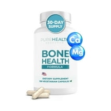 مكمل الكالسيوم والمغنيسيوم لصحة العظام وفيتامينات العظام والمفاصل بواسطة أبحاث PureHealth   