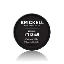 Brickell Men&amp;#39;s Restoring Under Eye Cream for Men, Natural and Organic Anti Aging Eye Balm To Reduce Puffiness, Wrinkles, Dark Circles, Crows Feet and Under Eye Bags, 0.5 Ounce, Unscented
