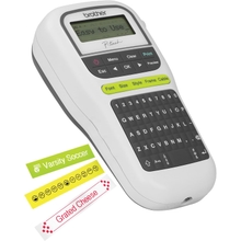 Brother P-Touch Label Maker ، PTH110 ، طابعة الجيب بدون حبر ، المحمولة ، لوحة مفاتيح QWERTY خفيفة الوزن ، مفاتيح بلمسة واحدة وقوالب متعددة للمنزل والمكتب أثناء التنقل
