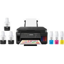 Canon PIXMA G6020 All-in-One Supertank Wireless Megatank Printer, Copier and Scan with Mobile Printing, Black, Works with Alexa