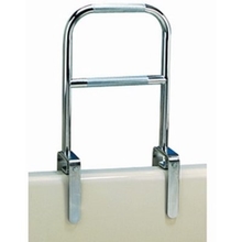 Carex Dual Level Bath tub Safety Grab Bar Rail with Chrome Finish