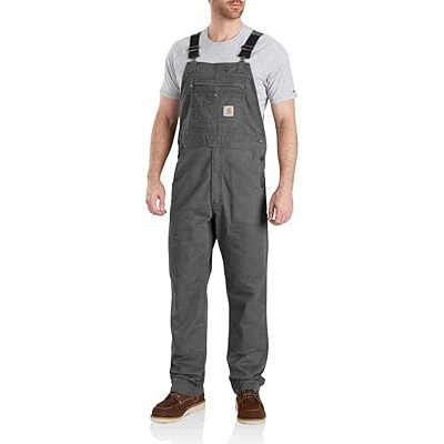 Carhartt Mens Rugged Flex Relaxed Fit Canvas Bib Overall