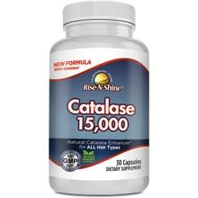 ملحق الكاتالاز 15000 - إنزيم قوي مضاد للأكسدة لصحة الشعر - مكملات الشعر لدعم الشعر القوي - 30 كبسولة