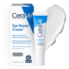 CeraVe Eye Repair Cream | Under Eye Cream For Puffiness And Bags Under Eyes | Hyaluronic Acid  Niacinamide  Marine Botanical Complex | Hydrating Eye Cream | Oil Free &amp; Opthalmologist Tested
