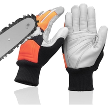 Sarung Tangan Keselamatan Chainsaw, Sarung Tangan Kerja Pelindung Chainsaw, Sarung Tangan Tahan Potong, Perlindungan 12 Lapisan di Tangan Kiri sahaja