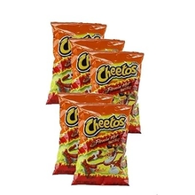 Cheetos Flamin&amp;#39; Hot Crunchy 2.0 oz Pack of 5