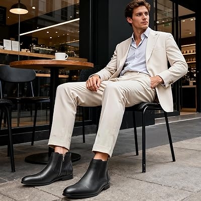 blazer with boots men