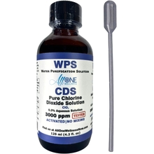 Chlorine Dioxide Pure CDS 3000 PPM ClO2 Glass Water Purification Solution Drops CDS 125 ml 4.2 oz