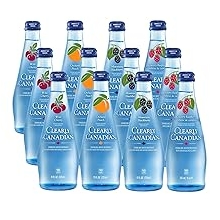 Clearly Canadian Sparkling Flavored Water, 11 oz Glass Bottles Variety of Refreshing Flavors, Premium Carbonated Beverage, Available in 12-Pack and 24-Pack Options 12 Pack, 12 Pack Variety