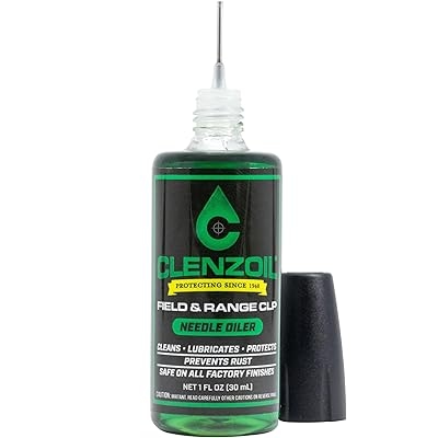 Clenzoil Field & Range Gun Cleaner Lubricant Protectant [CLP] Needle Oiler | Gun Cleaner  Lube in One | 1oz. Bottle of Gun Oil wSteel Precision Needle Oiler Tip