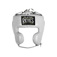 Cleto Reyes Boxing Headgear with Cheek Protection for Men and Women Large, White