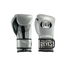 Cleto Reyes Training Gloves with Hook and Loop Closure for Men and Women 16oz, Silver Bullet