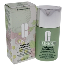 Clinique Redness Solutions SPF 15 Calming Makeup for Women, Alabaster, 1 Ounce