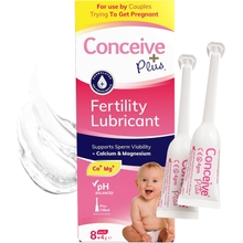 Conceive Plus Fertility Lubricant in Pre-Filled Applicators, Fertility Friendly Lube for Couples Trying for a Baby, One Month Supply with 8 x 4g Applicators