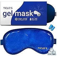 Cooling Eye Mask for Puffy Eyes - Gift Ready Box - Gel Eye Mask for Sleeping, Cold Compress for Dark Circles, Cold Reusable Compress for Migraines, Headaches, and Post-Surgery Recovery