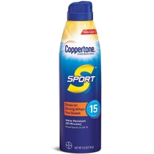 Coppertone Sport Continuous Sunscreen Spray Broad Spectrum 5.5 oz Pack of 6