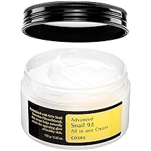 COSRX Snail Mucin 92% Face Moisturizer, 3.52 Oz, Lightweight Moisturing Cream for Soft, Glowy Skin, Korean Skin Care, Korean Moisturizer Face Cream