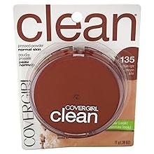 Covergirl Clean Pressed Powder, 135 Medium Light
