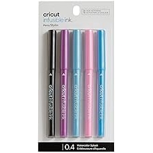 เครื่องหมายหมึกที่หลอมละลายได้ของ Cricut, เครื่องหมายจุดกลางสาดสีน้ํา 1.0, 5 จํานวน