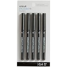 ปากกาหมึกที่หลอมละลายได้ของ Cricut - ชุดพื้นฐาน 5ct - หมึกระเหิดที่ไม่เกิดเกล็ด ลอก จาง แตก หรือยับ