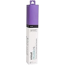 แผ่นหมึกที่หลอมละลายได้ของ Cricut - กระดาษถ่ายโอนแบบระเหิด, แผ่นถ่ายโอนขนาด 2 12 "x 12" และกระดาษขายเนื้อ 2 แผ่น, สร้างการออกแบบด้วยช่องว่างของ Cricut, เข้ากันได้กับ Cricut Maker & Explore, อัลตราไวโอเลต