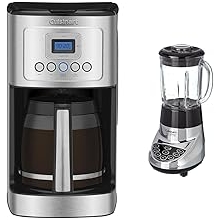 Cuisinart Coffee Maker, 14-Cup Glass Carafe, Fully Automatic & SPB-7CH SmartPower 40-Ounce 7-Speed Electronic Bar Blender, Chrome