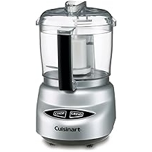 Cuisinart Mini-Prep Plus Food Processor, 24-Ounce Mini Food Processor to Chop Herbs, Vegetables, and Hard Cheese, 24-Ounce Work Bowl, Reversible Stainless Steel Blade, DLC-2ABC, Brushed Chrome