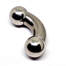 Curved Bar 00g 10mm Prince Albert Large Gauge 14mm Ball Heavy Piercing 42mm
