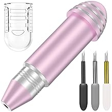 ใบมีดตัด + ตัวเรือน ผ้า Deep-Point & Bonded-Fabric และใบมีด Fine Point ระดับพรีเมียม เข้ากันได้กับ Cricut Maker, Maker 3, Explore Air/2/3 และ Explore One pink