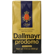 Dallmayr Gourmet Coffee, Prodomo Ground, 17.6-Ounce Vacuum Packs - Pek 3