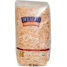 DeLallo, Orzo No. 65, 100% Whole Wheat Pasta, 16 oz 454 g - 2pcs