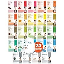 DERMAL 24 Combo Pack Made in Korea Facial Mask &ndash; 20+ Years of K-Beauty Experience, Premium Quality Korean Sheet Masks for Daily Skincare Routine