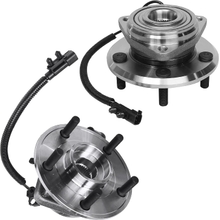 Detroit Axle - Front Wheel Hub Bearing Assemblies Replacement for 2007-2016 Jeep Wrangler wABS