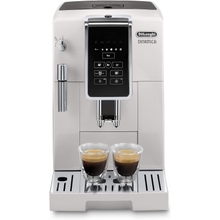 De&amp;#39;Longhi Dinamica Espresso Machine, White - Automatic Bean-to-Cup Brewing, Built-In Steel Burr Grinder &amp; Manual Frother - One-Touch Hot &amp; Iced Coffee - Easy Cleanup