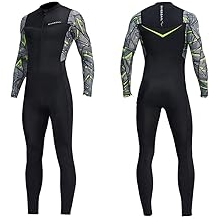 Dive Skins for Women Men Full Body Swimsuit Rash Guard Scuba Skin Thin Wetsuit, One Piece Long Sleeve Quick Dry Diving Skin UV Protection Surfing Spandex Wet Suit for Snorkeling Water Sport