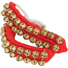DOBANI Ankle Bells, 2-rows on Red Pad