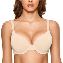 DOBREVA Women's Push Up T-Shirt Bra Underwire Padded Bras Liputan Penuh