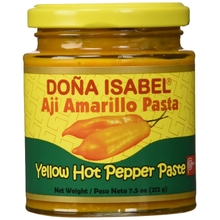 Do&ntilde;a Isabel Aji Amarillo Molido Yellow Hot Pepper Paste 7.5oz Single Bottle - Product of Peru