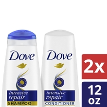 Dove Intensive Repair Nourishing Shampoo and Conditioner Set, 12 oz