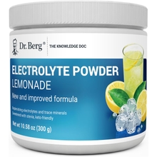 Dr. Berg Zero Sugar Hydration Keto Electrolyte Powder - Enhanced w 1000 mg of Potassium &amp; Real Pink Himalayan Salt NOT Table Salt - Lemonade Flavor Hydration Drink Mix Supplement - 50 Servings