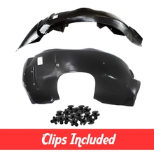 Driver &amp;amp;amp; Passenger Side Fender Liner Set w Clips For 2010-2013 Chevrolet Camaro