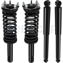 ECCPP Complete Struts Front and Rear Pair Strut Spring Assembly Shock Absorber for 2006-2010 for Jeep Commander,2005-2010 for Jeep Grand for Cherokee 4WD AWD RWD Set of 4
