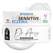 Hydrating Face Moisturizer for Dry Sensitive Itchy Eczema Prone Skin, Ultra Rich Barrier Repair Face Cream, Fragrance Free, Vegan, Made in USA, 3.2 oz