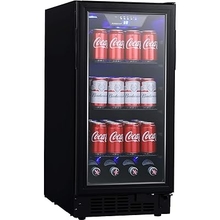 EdgeStar BBR901BL 15 นิ้วกว้าง 80 สามารถสร้างศูนย์เครื่องดื่มในตัวด้วยการออกแบบที่เพรียวบาง